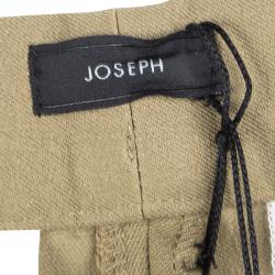 Joseph Almond Brown Stretch Gabardine Finley Regular Fit Trousers M