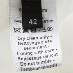 Pre Owned بنطلون جوزيف قصة إعتيادية فينلي غابردين ستريتش بيج فاتح L