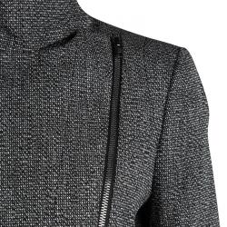 Pre Owned Joseph Tricolor Techno Tweed Zip Detail Preston Long Coat M