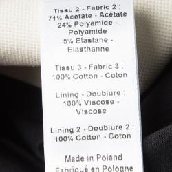 Pre Owned Joseph Tricolor Zip Detail Preston Sleeveless Long Coat M