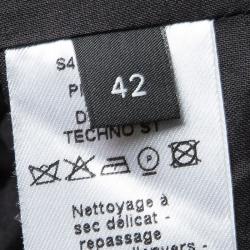 Pre Owned Joseph Tricolor Zip Detail Preston Full Sleeve Long Coat L