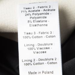 Pre Owned Joseph Tricolor Zip Detail Preston Full Sleeve Long Coat L