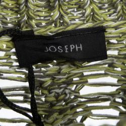 Joseph Mulitcolor Fatigue Deconstructed Chunky Cable Knit Pullover M