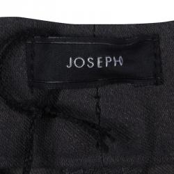 مملوكة مسبقًا بنطلون جوزيف قصة إعتيادية فينلي كومباكت نيو قطن سترتش أسود M