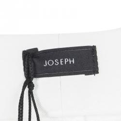 Pre Owned بنطلون جوزيف قصة إعتيادية فينلي غابردين ستريتش أبيض أوف وايت L