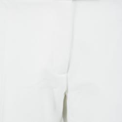 Joseph Off White Stretch Gabardine Finley Regular Fit Trousers L