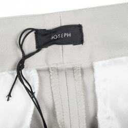 Pre Owned Joseph Beige Stone Light Cotton Stretch Finley Trousers M