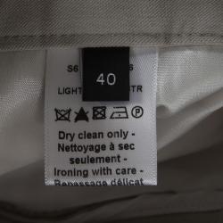 Pre Owned Joseph Beige Stone Light Cotton Stretch Finley Trousers M