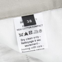 Pre Owned Joseph Almond Beige New Cotton Compact Finley Regular Fit Trousers M