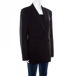 Joseph Black Stretch Wool Laurent Blazer L