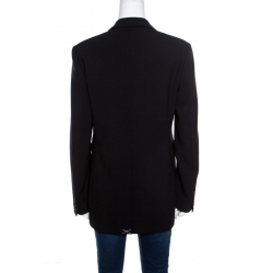 Joseph Black Stretch Wool Laurent Blazer L