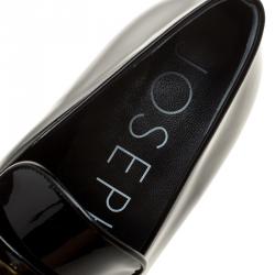 Pre Owned Joseph Black Patent Leather Loafers Size 39