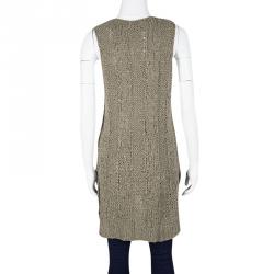 مملوكة مسبقًا تانك توب جوزيف تريكو يدوي رصاصي بني واسع M