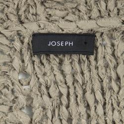 مملوكة مسبقًا تانك توب جوزيف تريكو يدوي رصاصي بني واسع M