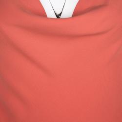 مملوكة مسبقًا فستان جوزيف ماكسي كريب حرير قصة بيزل بيز كوتور حرير برتقالي M