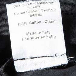 Pre Owned فستان ماكسي جوزيف تيدي قطن أسود بحزام بلا أكمام M