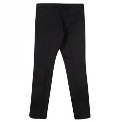 Pre Owned Joseph Black Stretch Gabardine Finley Regular Fit Trousers M