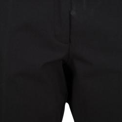 Pre Owned Joseph Black Light Cotton Stretch Finley Regular Fit Trousers L