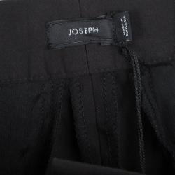 Pre Owned Joseph Black Light Cotton Stretch Finley Regular Fit Trousers L