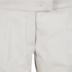 مملوكة مسبقًا بنطلون جوزيف فينلي قطن بيج حجري فاتح سترتش M