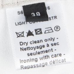 مملوكة مسبقًا بنطلون جوزيف فينلي قطن بيج حجري فاتح سترتش M