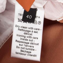 Joseph Orange Techno Taffeta Contrast Trim Hooded Zero Jacket M