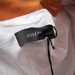 Joseph Orange Techno Taffeta Contrast Trim Hooded Zero Jacket S