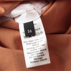 Joseph Orange Techno Taffeta Contrast Trim Hooded Zero Jacket S