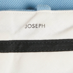Pre Owned Joseph Blue Cottonwool Wide-Leg Trousers S