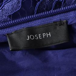 Joseph Cobalt Blue Doll Lace Sleeveless Dress M