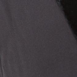 Joseph Grey Silk Velvet Panel Detail Layered Asymmetric Top S