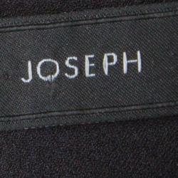Joseph Grey Silk Velvet Panel Detail Layered Asymmetric Top S