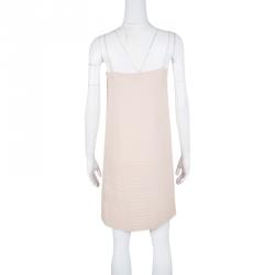 Joseph Blush Pink Pleated Silk Sleeveless Dress S
