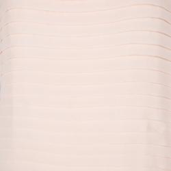 Joseph Blush Pink Pleated Silk Sleeveless Dress S