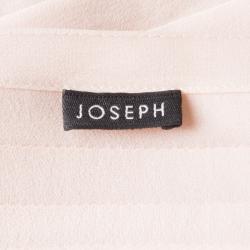 Joseph Blush Pink Pleated Silk Sleeveless Dress S