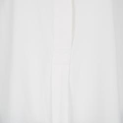 Pre Owned بلوزة جوزيف درا أكمام طويلة حرير بيج فاتح M