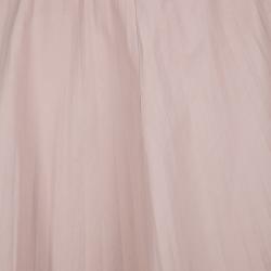 Pre Owned Joseph Pale Pink Cotton Poplin Pleated Hilde Skirt M