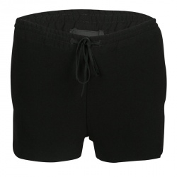 Joseph Black Stretch Crepe Elasticized Waist Shorts S