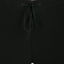 Joseph Black Stretch Crepe Elasticized Waist Shorts S