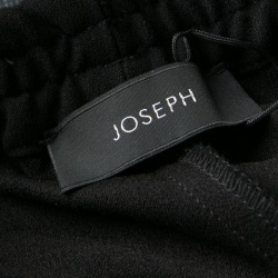 Joseph Black Stretch Crepe Elasticized Waist Shorts S