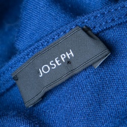 Joseph Blue Draped Wool Jersey Maria Dress S