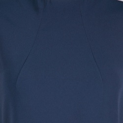 Pre Owned Joseph Navy Blue Sammy Fluide Crepe Sleeveless Dress L