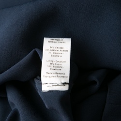 Pre Owned Joseph Navy Blue Sammy Fluide Crepe Sleeveless Dress L