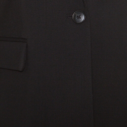 Joseph Black Stretch Wool Single Button Laurent Blazer M