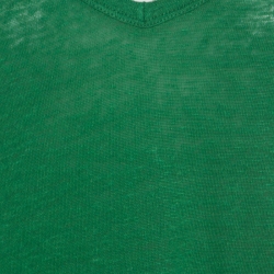 Pre Owned توب جوزيف كتان رقبه حرف V أخضر L 