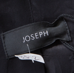Joseph Black Wool Satin Lapel One Button Phillipe Couture Blazer L