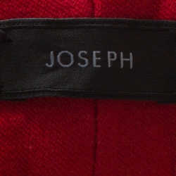 Joseph Red Stretch Gabardine New Queen Fit Cropped Pants S