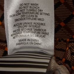 Pre Owned Joseph Brown Checked Taffy Silk Flared Trousers M