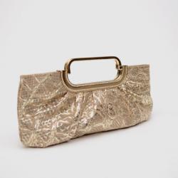 Judith Leiber Animal Sally Metallic Python Clutch