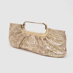 Judith Leiber Animal Sally Metallic Python Clutch